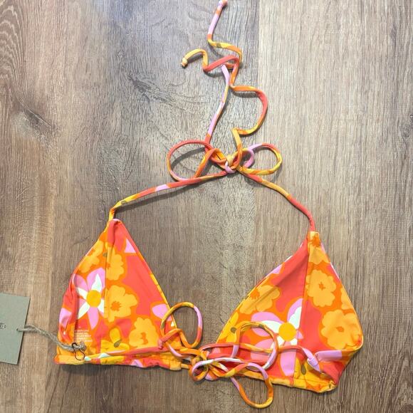 NWT Stone Fox Tropez Bikini Top in Lei Lei Size XL - Picture 4 of 5